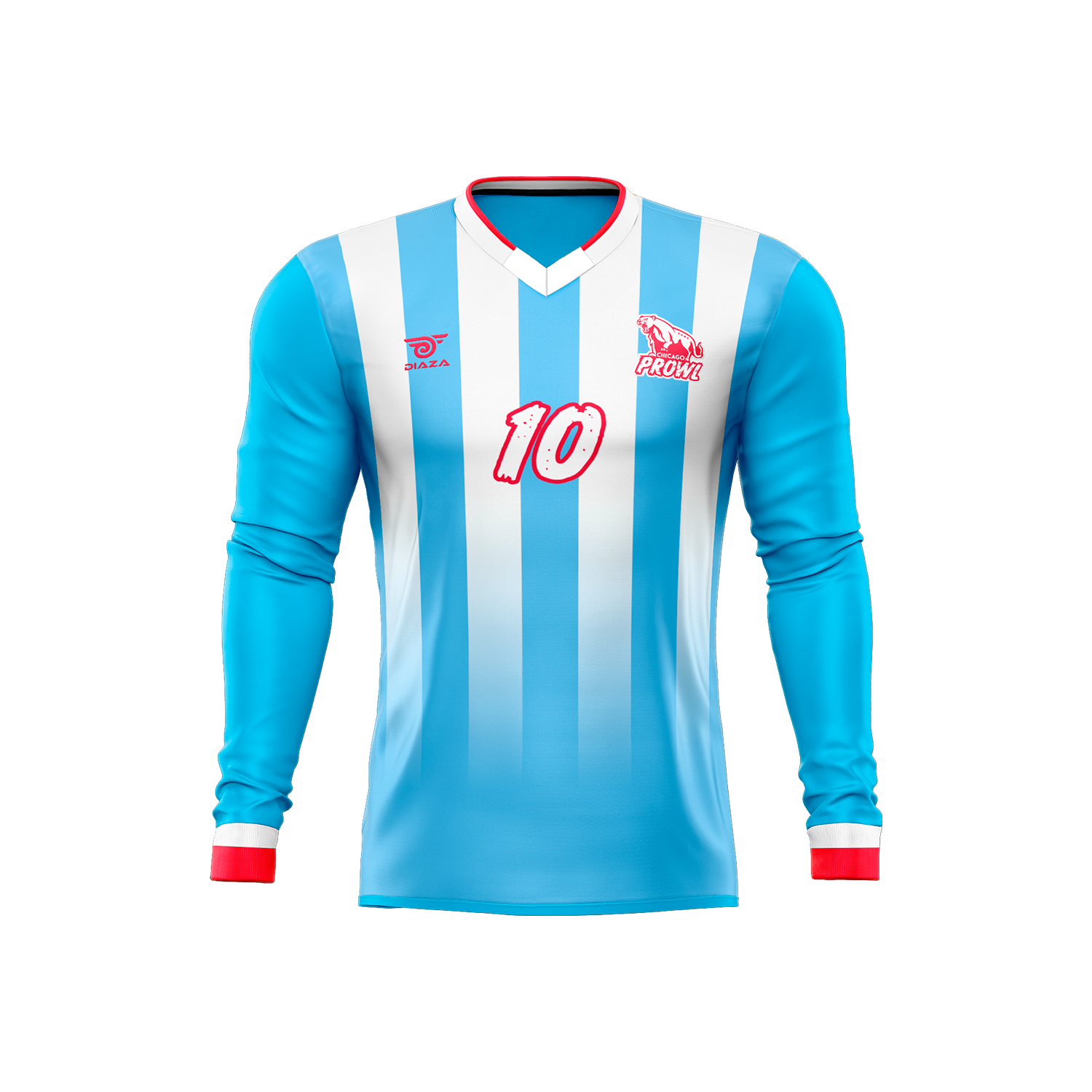 Chicago Prowl Away Long Sleeve Jersey - Men's Baseball Shirt for Sports & Casual Wear - Perfect for Baseball Games, Gym Workouts, and Street Style Fashion