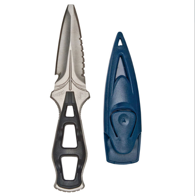 Aquatec Raptor Divers Knife - Professional Scuba Diving Knife with Blunt or Pointed Tip | Perfect for Underwater Safety, Cutting Ropes & Marine Activities