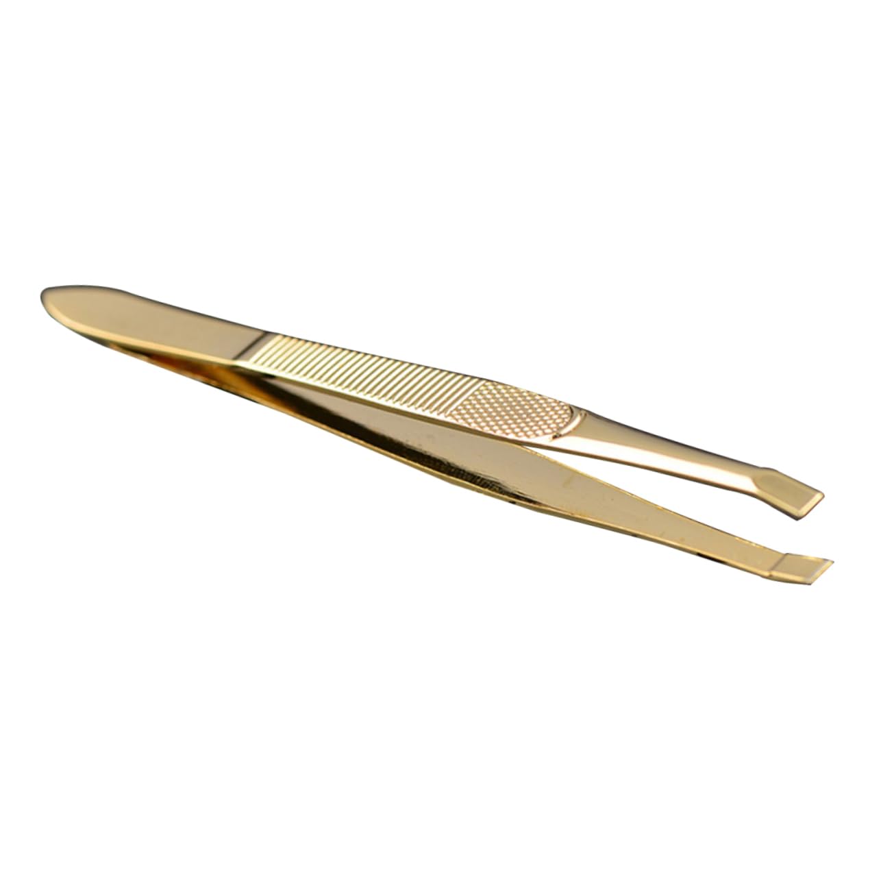 Premium Gold-Plated Stainless Steel Eyebrow Tweezers with Comb - Professional Lash Extension & Double Eyelid Adhesive Tool - Perfect for Salon, Home Grooming & Travel Makeup Kit
