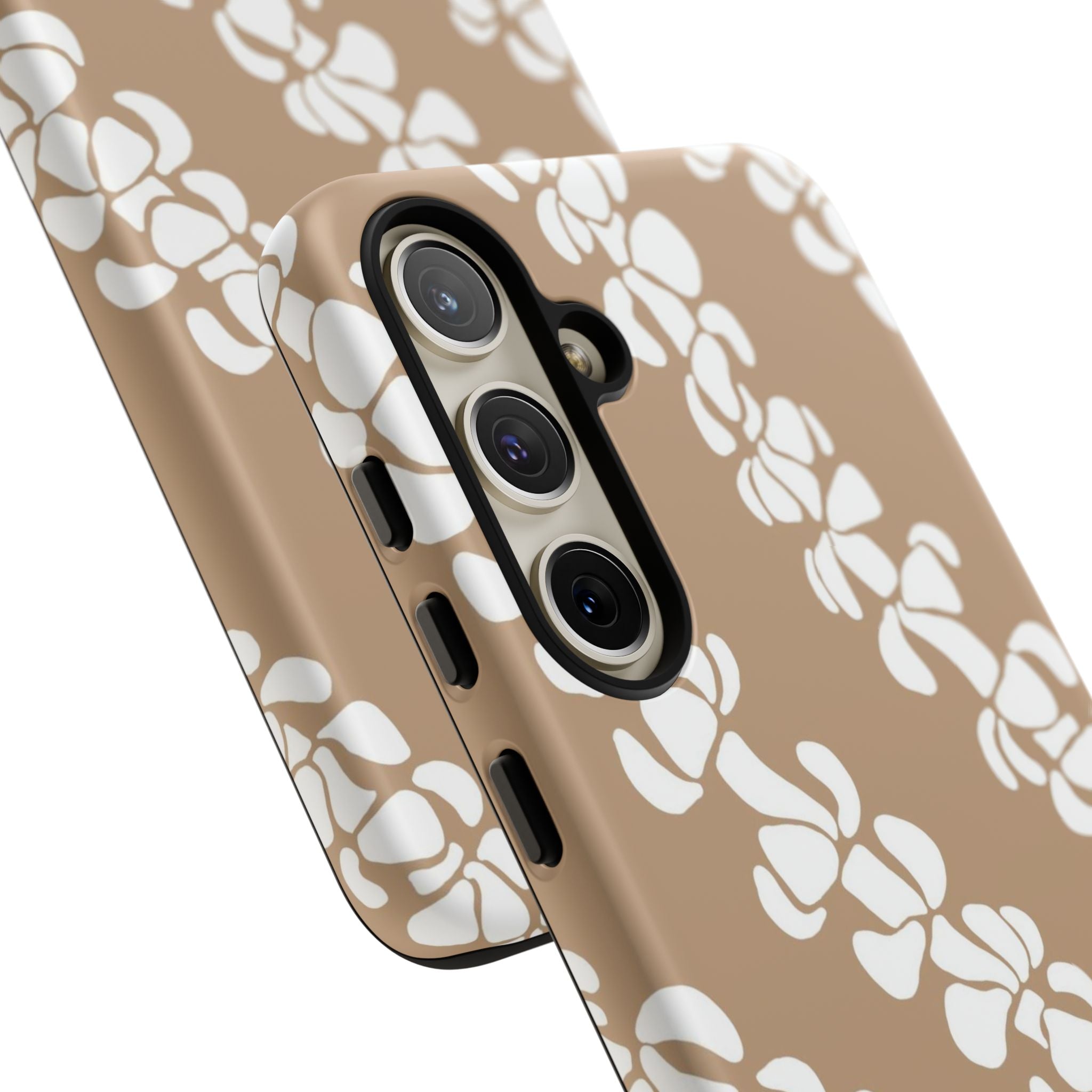 Premium Puakenikeni Tan Leather Case for Samsung Galaxy - Durable Protection with Stylish Design for Everyday Use