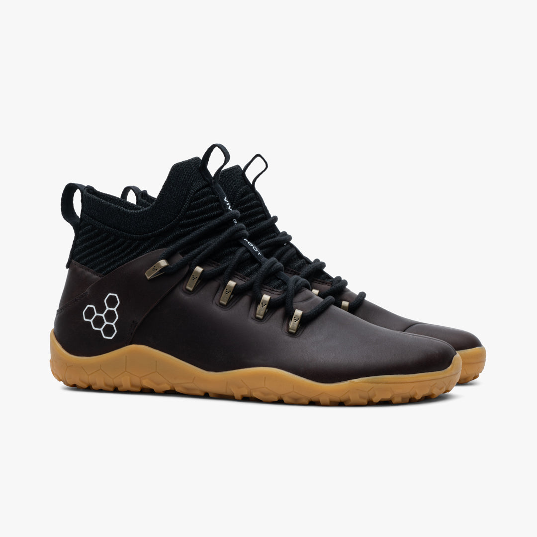 Vivobarefoot Women's Magna Leather FG Barefoot Shoes in Bracken - Minimalist Hiking & Trail Running for Natural Movement