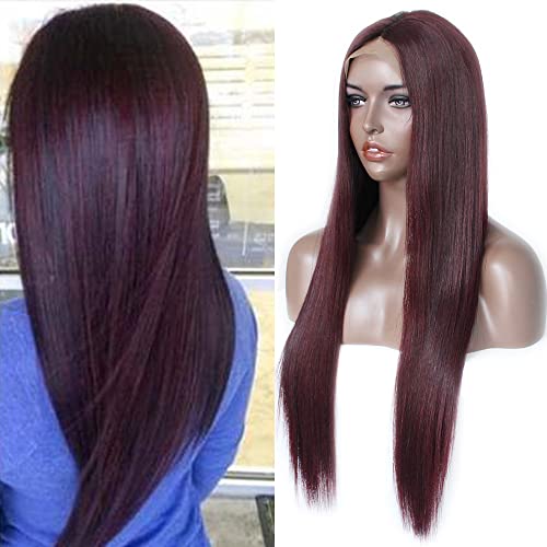 lace front wig Burg
