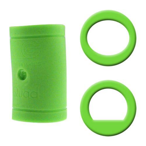 Turbo Quad Classic Finger Grips - Green Power Lift & Oval Shape for Weightlifting, Gym Training & CrossFit Workouts