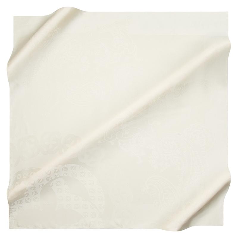 Luxury Aker Jacquard Silk Satin Scarf - Elegant Black & White Pattern for Women | Perfect for Office, Party & Gift Giving