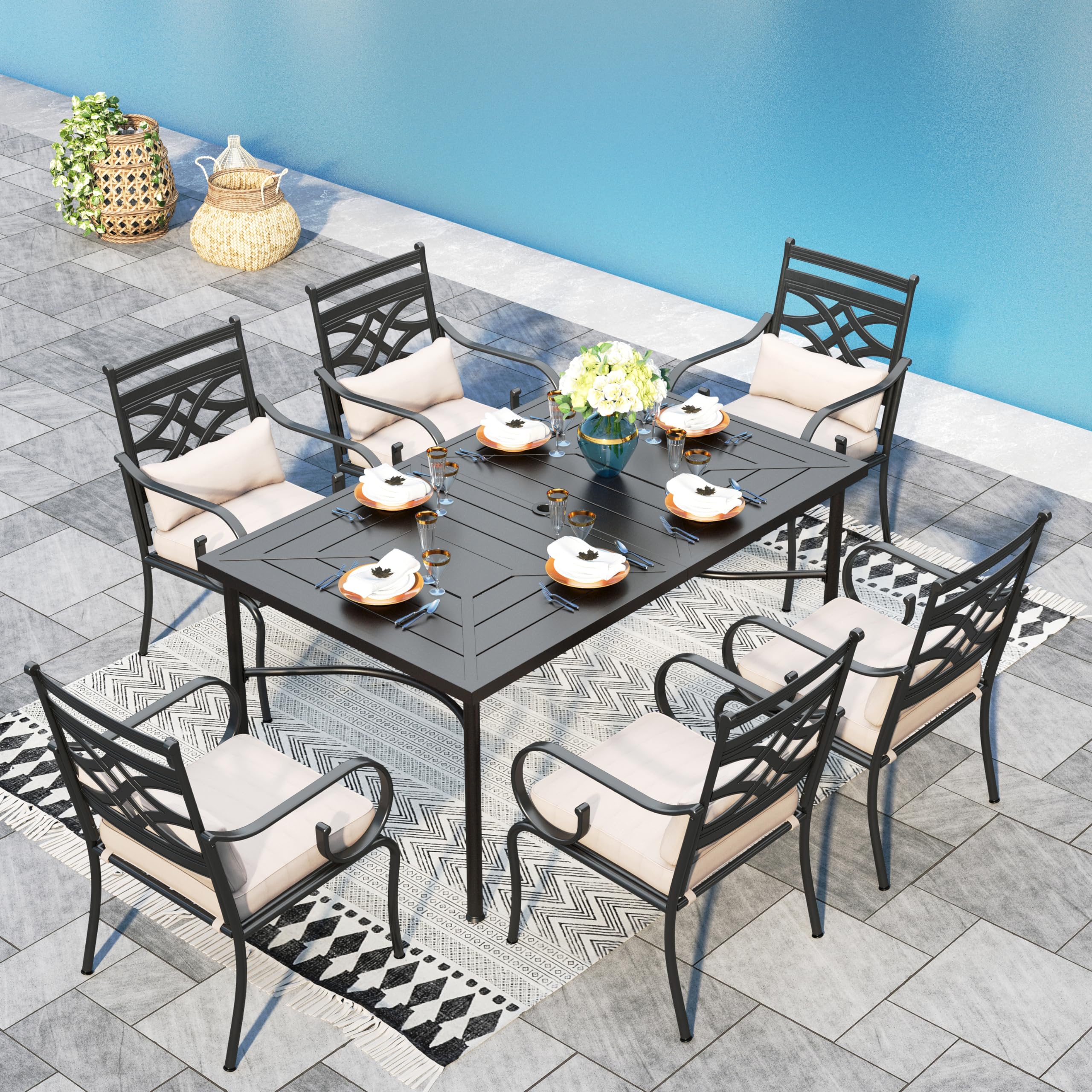 Sophia & William 6-Piece Outdoor Patio Dining Set - 64