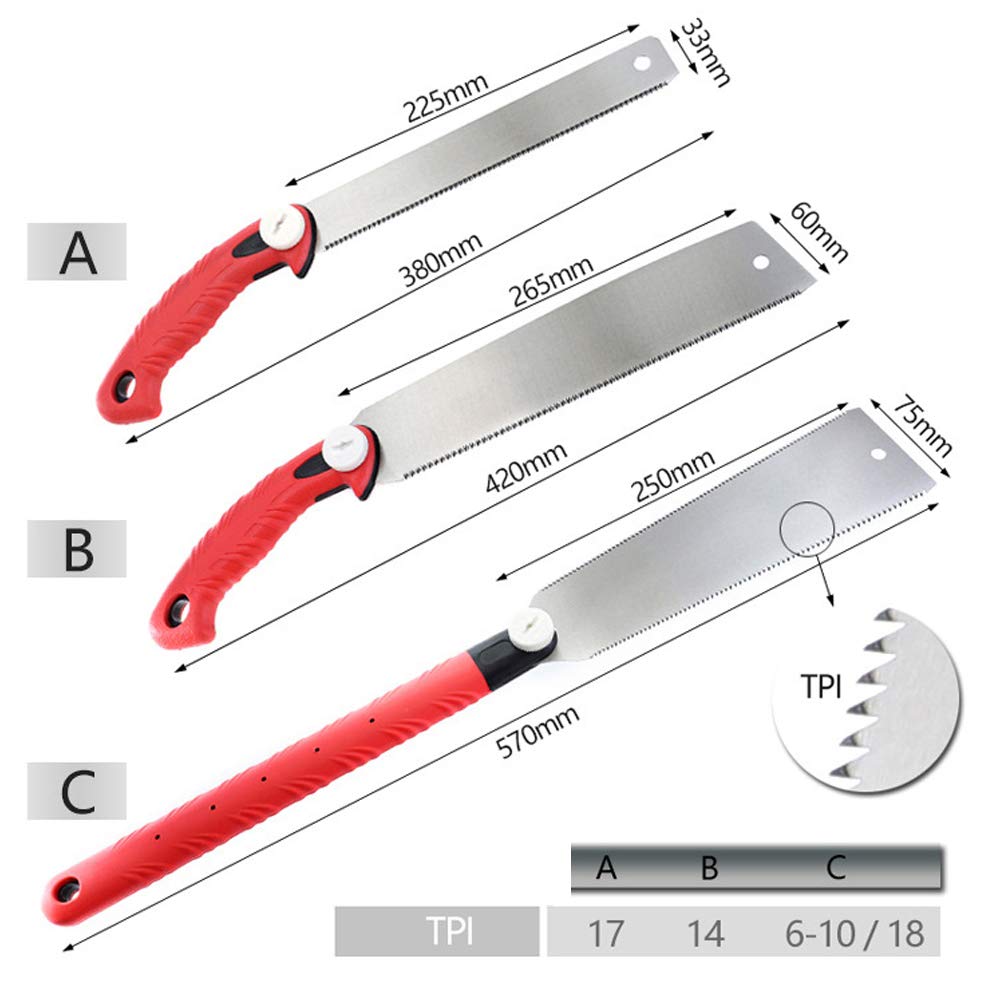 Burko Multifunction Felling Saw - TRP Handle Hand Saw for Woodworking, Bamboo & Plastic Cutting | Portable Handheld Tool for Camping, DIY Projects & Outdoor Activities