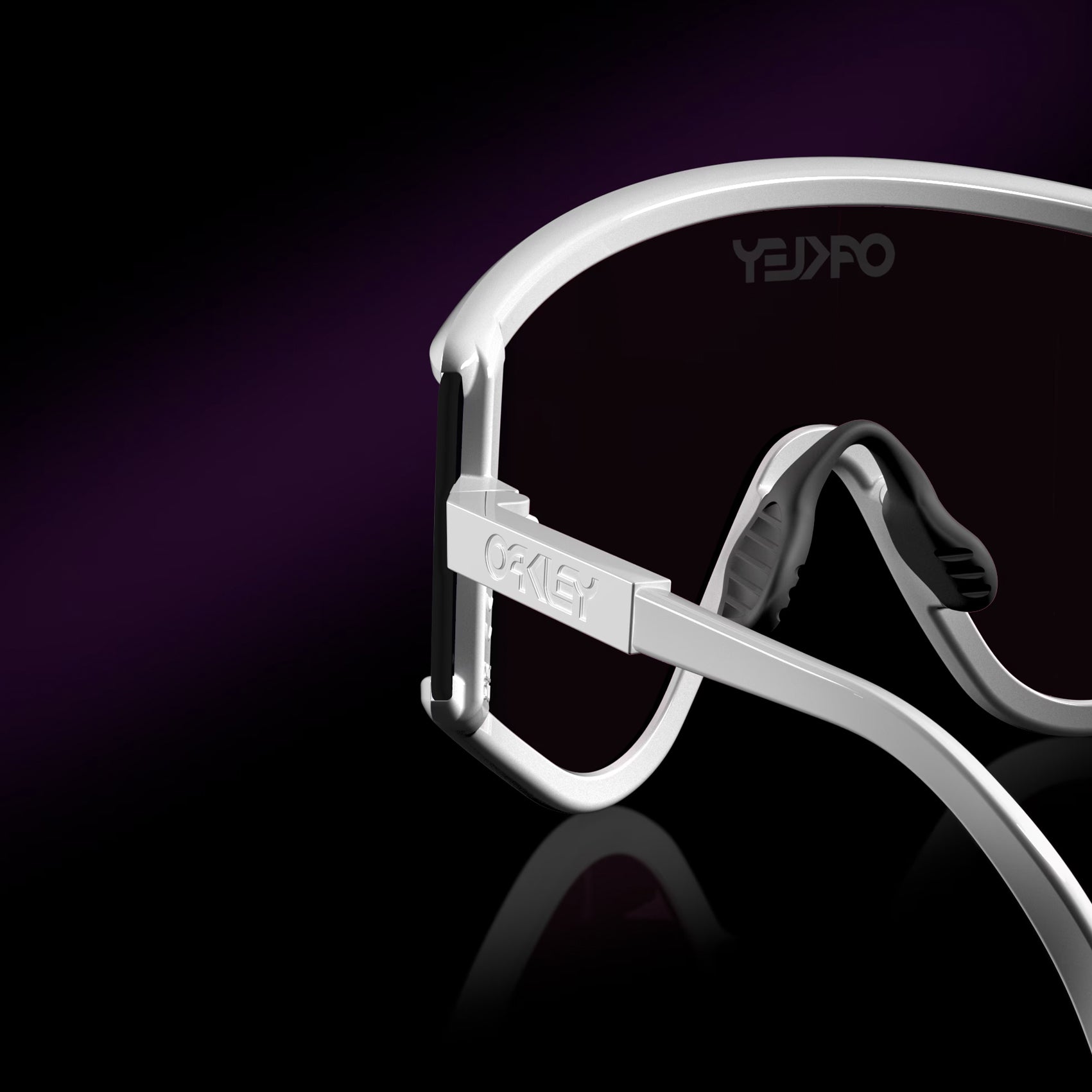 Oakley MUZM Eyeshade Sunglasses - Polarized Sports Sunglasses for Cycling, Running & Outdoor Activities - UV Protection & Lightweight Design