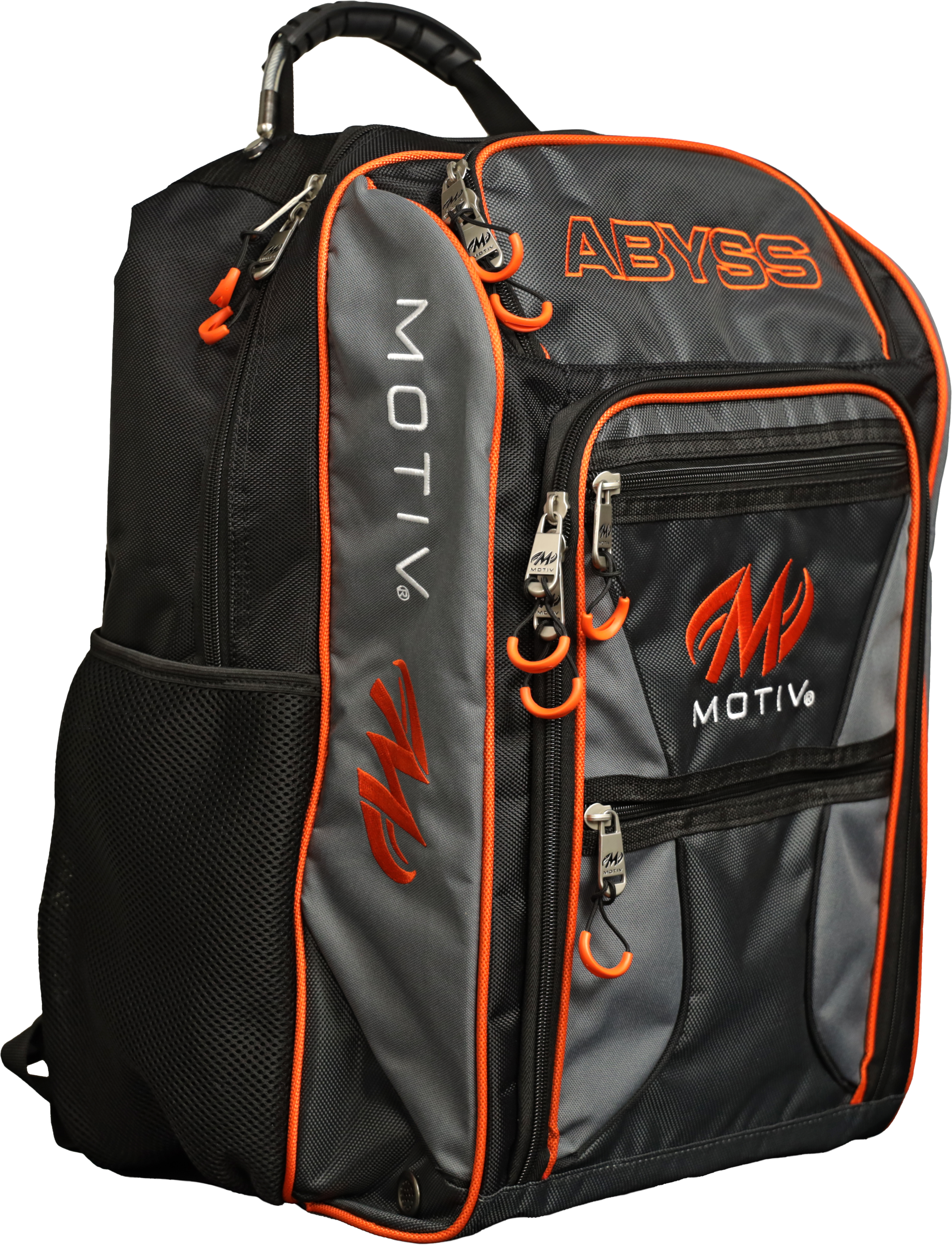 Motiv Abyss Giant Backpack - Large Durable Travel & Hiking Backpack for Men & Women - Water-Resistant Black/Gray Outdoor Gear for Camping, Gym & Daily Use