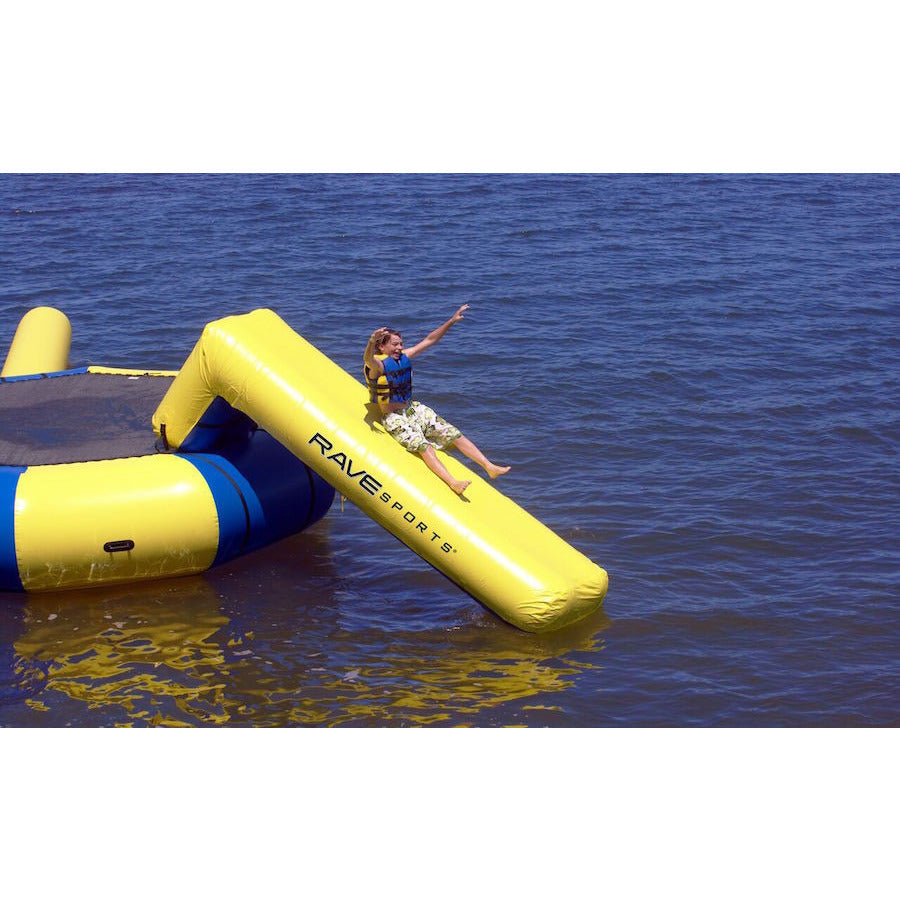 Rave Aqua Slide Water Trampoline Attachment - Fun Water Slide for Pool, Lake & Backyard - Perfect for Summer Parties, Kids Play & Outdoor Water Activities
