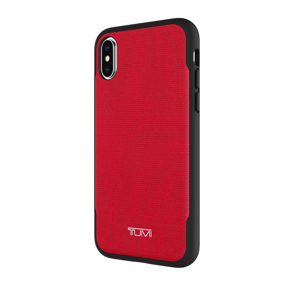 TUMI Co-Mold Protective Case for iPhone X - Durable Shockproof Cover with Premium Grip (Red) - Perfect for Travel, Work & Everyday Use