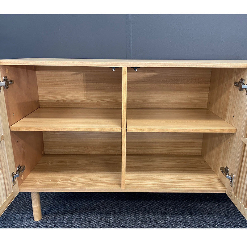 ORTON 160cm Oak Sideboard Buffet Cabinet - Modern Dining Room Storage Furniture for Home & Office Use