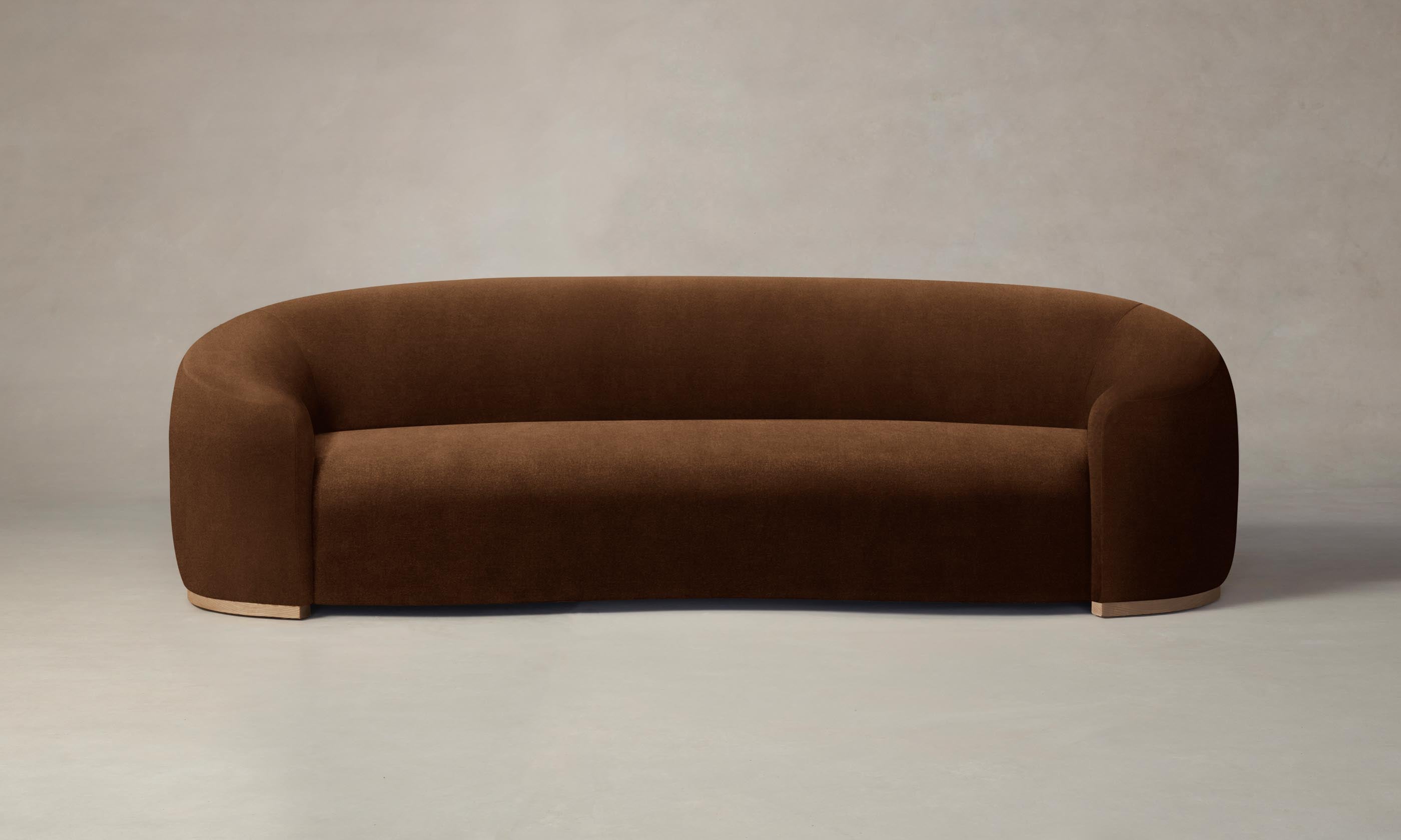 Chelsea Sofa - Luxe Performance Velvet in Cider Brown | Modern Living Room Furniture for Cozy Home Decor