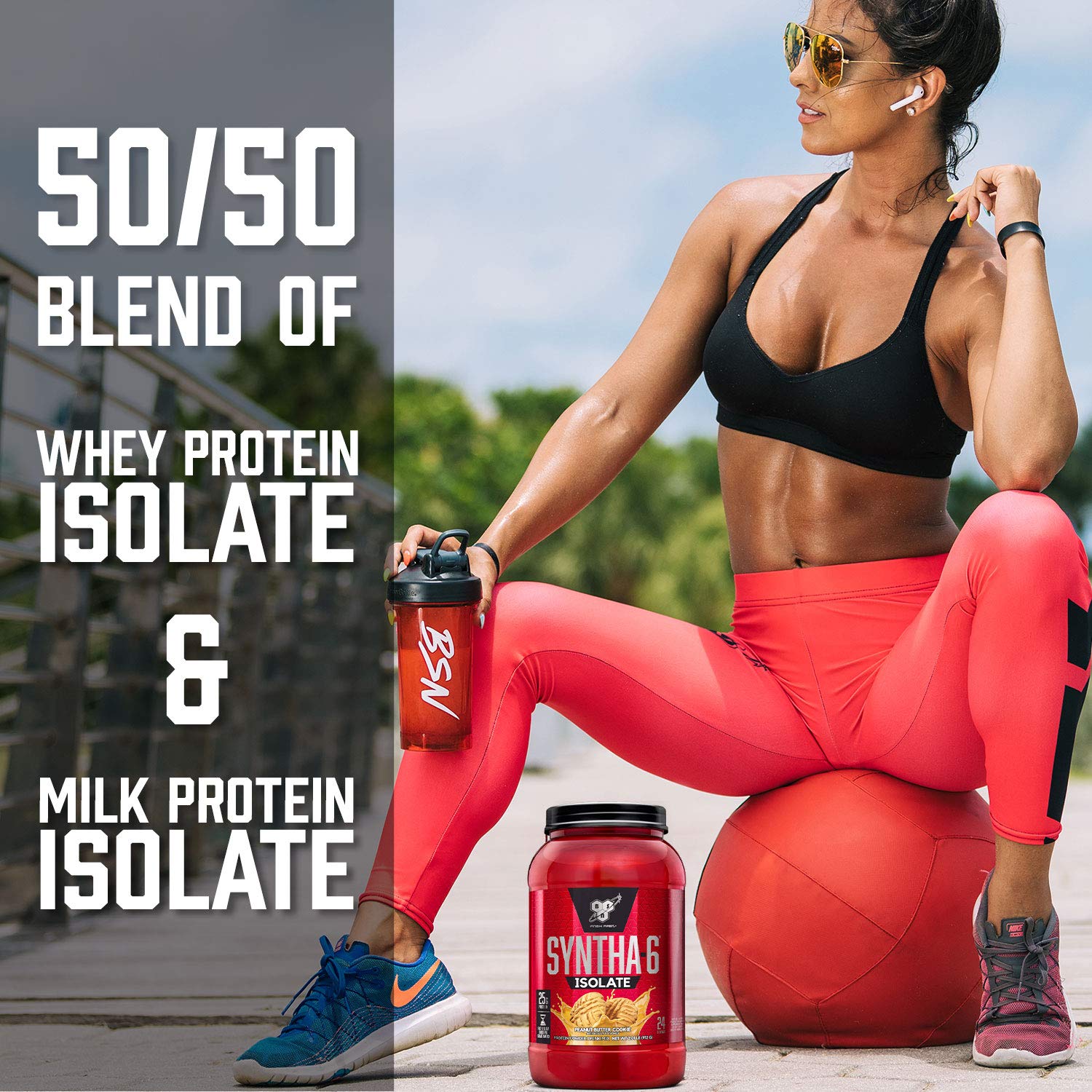 BSN SYNTHA-6 Isolate Protein Powder - Premium Chocolate Whey & Milk Protein Isolate Supplement, 48 Servings (Chocolate Milkshake Flavor) - Ideal for Post-Workout Recovery, Muscle Building & Weight Management