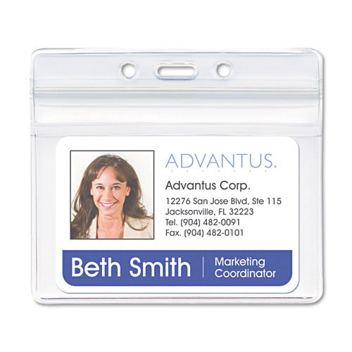 Advantus Horizontal ID Badge Holders 4.13