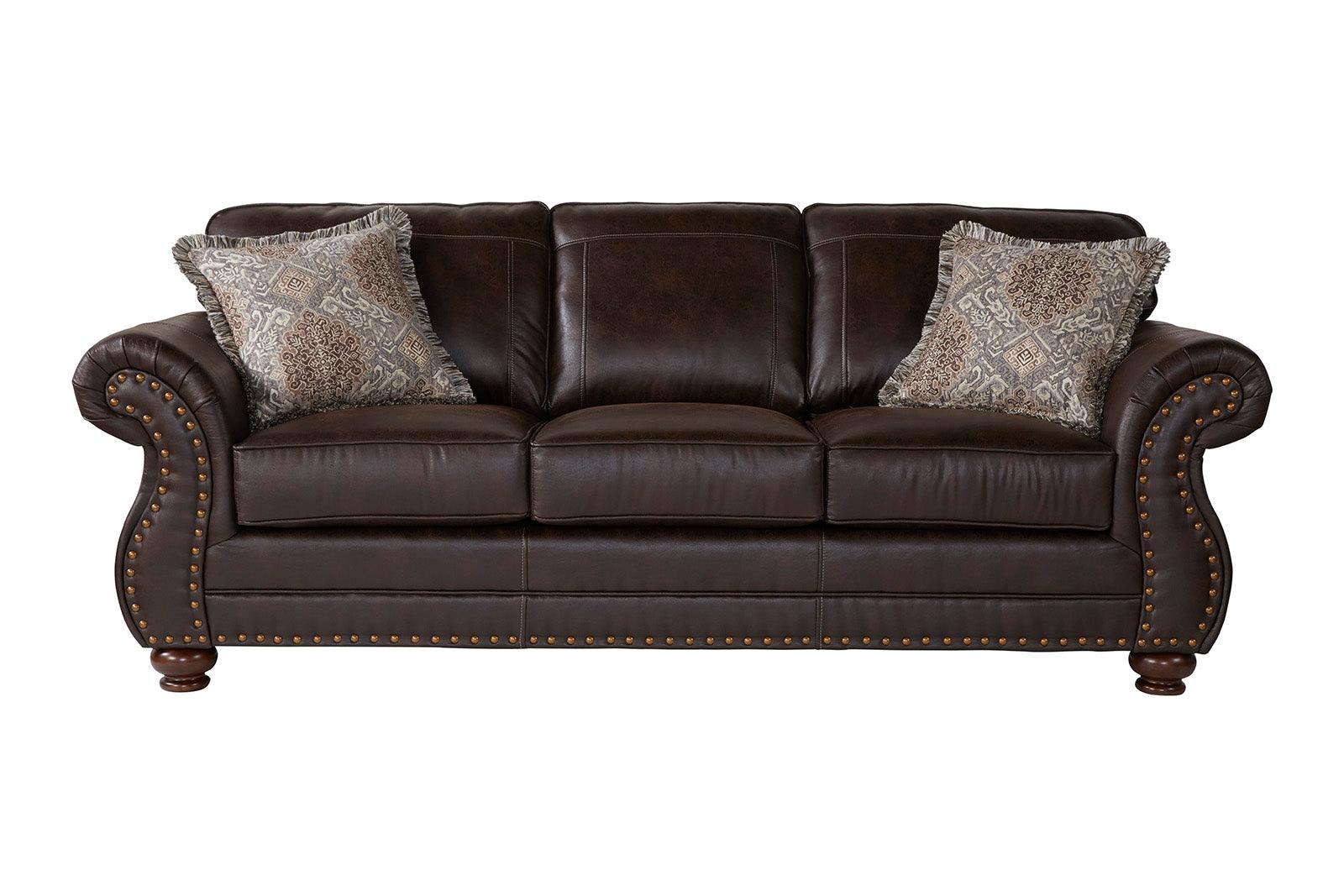 Ridgeline Brownie Sofa & Loveseat Set 17400 - Comfortable Living Room Furniture for Cozy Home Decor