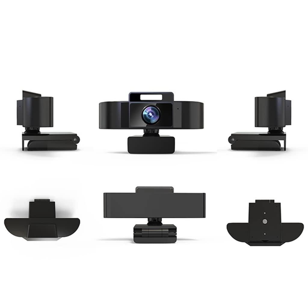 Paopaoldm 1080P/2K/4K Webcam with Built-in Mic, USB Fill Light, Autofocus & Noise Reduction - Perfect for Video Teaching, Live Streaming, Zoom Meetings & Online Conferences (Includes Desk Tripod & Floor Stand)