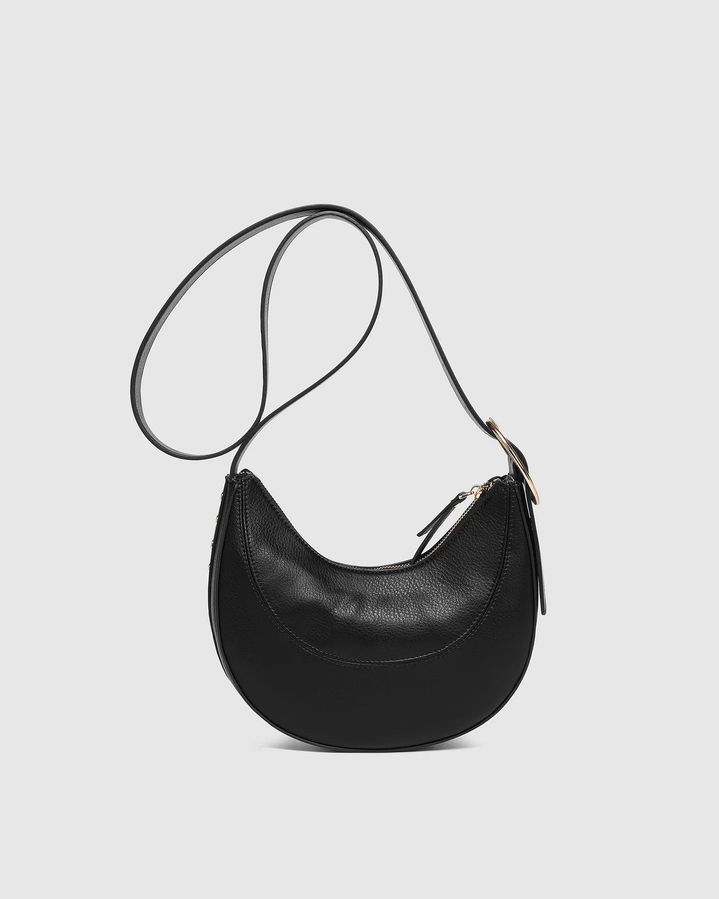 Louenhide Lane Crossbody Bag for Women - Stylish Black Leather Shoulder Purse - Perfect for Work, Travel & Everyday Use