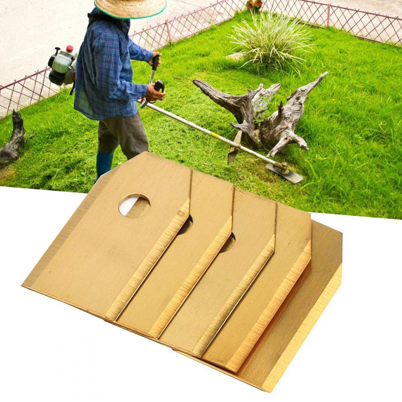 30 Pack Stainless Steel Lawn Mower Blades - Heavy Duty Grass Trimmer Replacement Blades with Screws | Perfect for Lawn Care, Gardening & Yard Maintenance