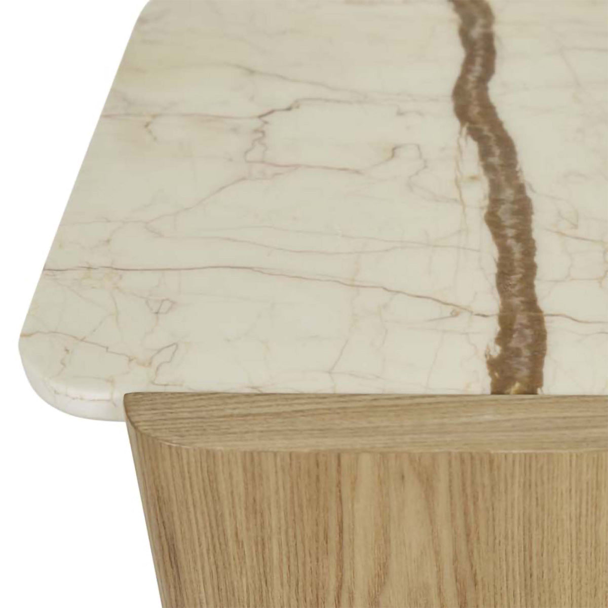 Floyd Marble Side Table - Modern Round Accent Table for Living Room, Bedroom, or Office - Durable & Stylish Home Decor Furniture