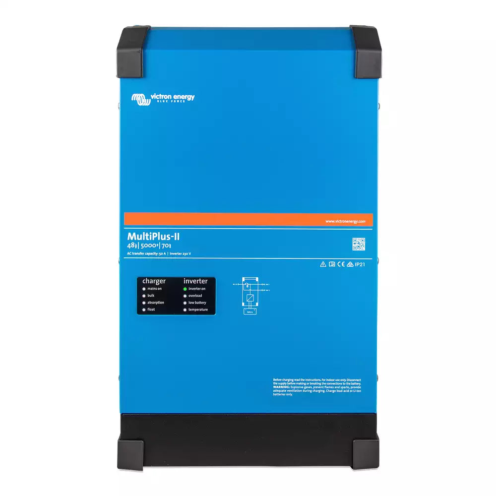 Victron Energy MultiPlus II 24/5000/120-95 120V Pure Sine Wave Inverter Charger - Open Box (SN: HQ244132VNT) - Perfect for Off-Grid Solar Systems, RVs, and Marine Applications