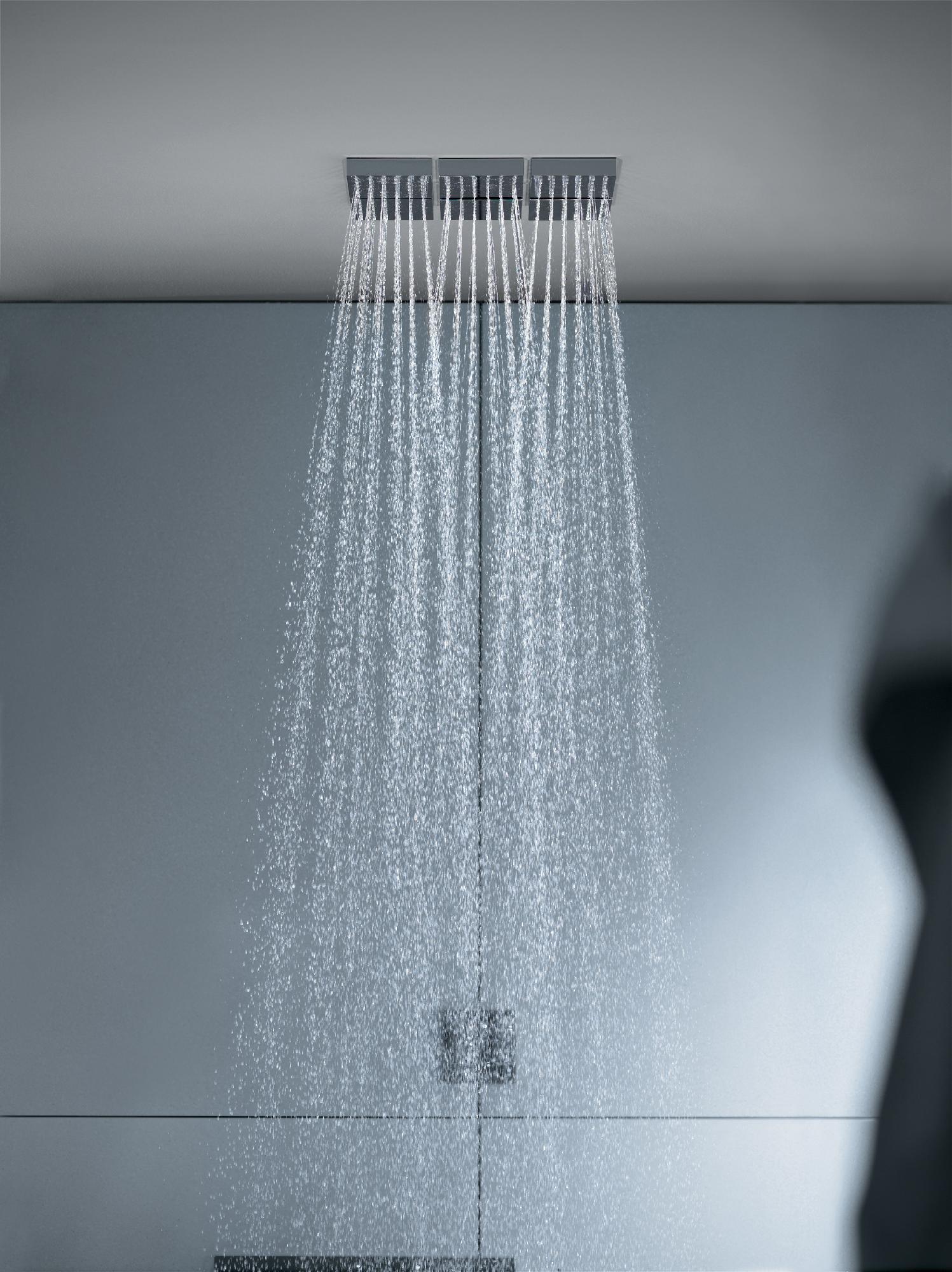 AXOR Chrome 28491001 5-Square Body Spray - Premium Bathroom Fixture for Modern & Luxury Home Decor
