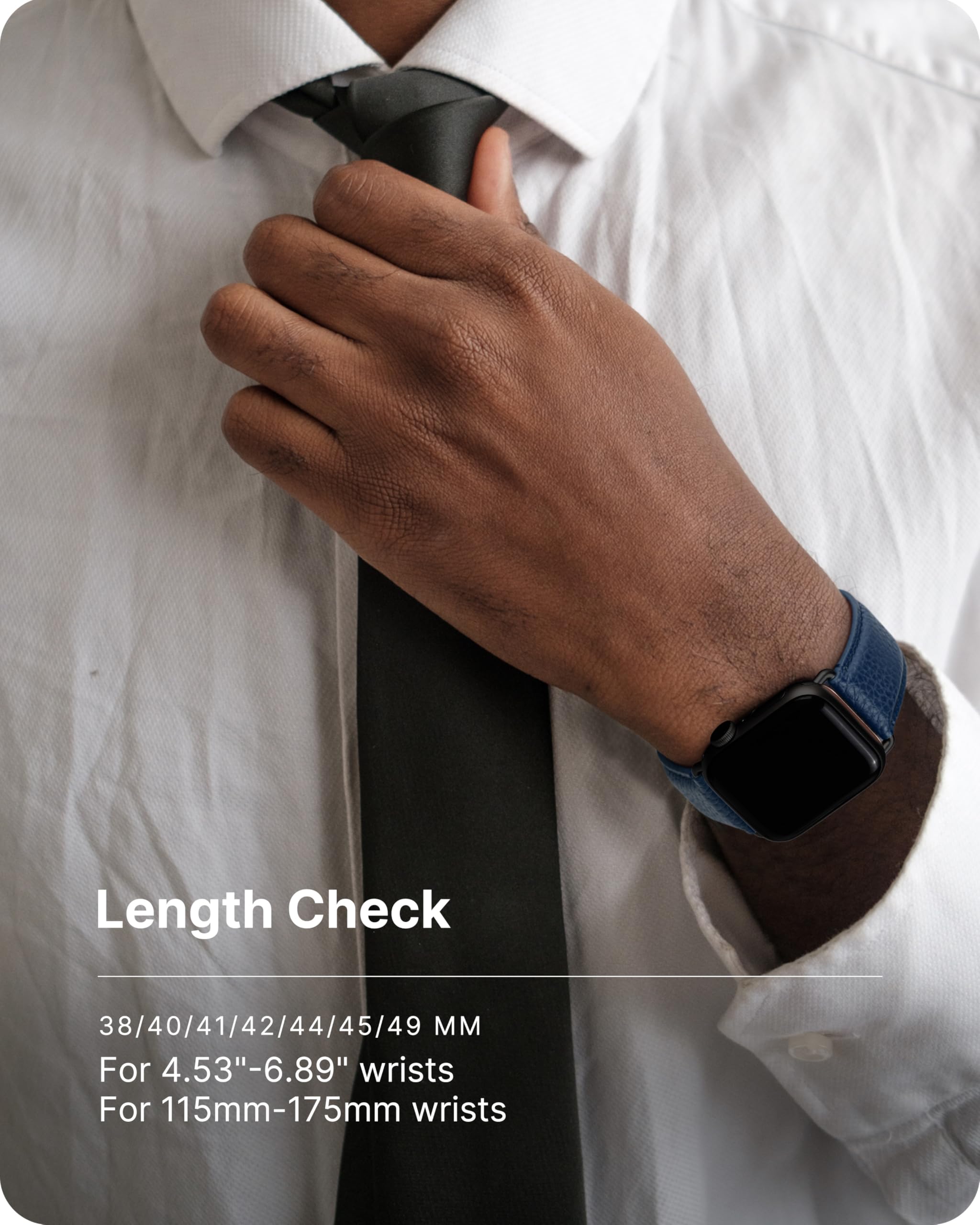 Fullmosa Genuine Leather Apple Watch Bands Compatible with Series 9/8/7/6/5/4/3/2/1/SE/Ultra 2 - 38mm 40mm 41mm 42mm 44mm 45mm 49mm - Stylish Dressy iWatch Strap with Protective Case for Women | Perfect for Work, Parties & Everyday Wear
