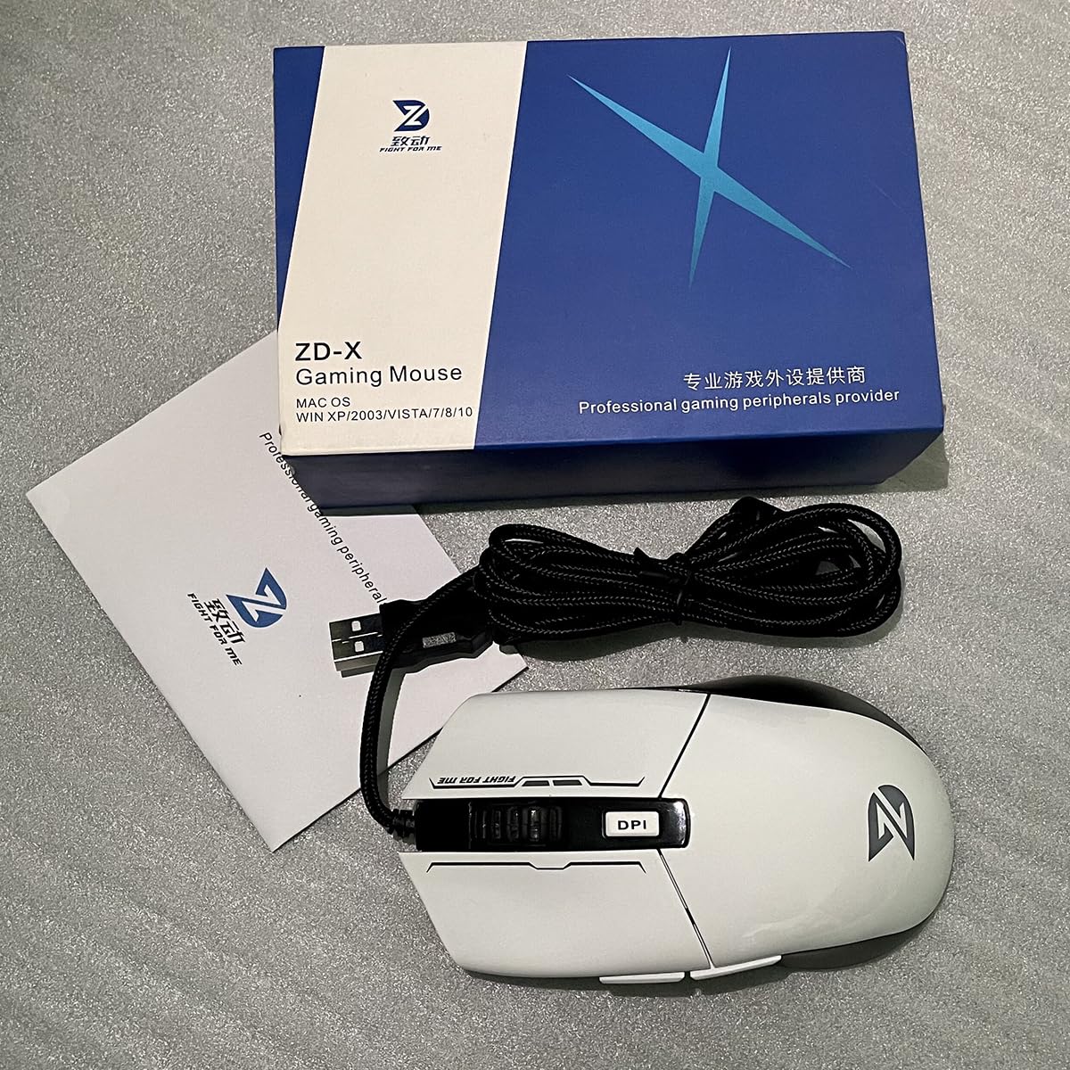 ZD-X 3200DPI Wired Gaming Mouse for PC & Mac - RGB Breathing Light, 6 Programmable Buttons - Perfect for FPS, MOBA & Esports Gaming