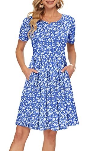 02-floral Blue White
