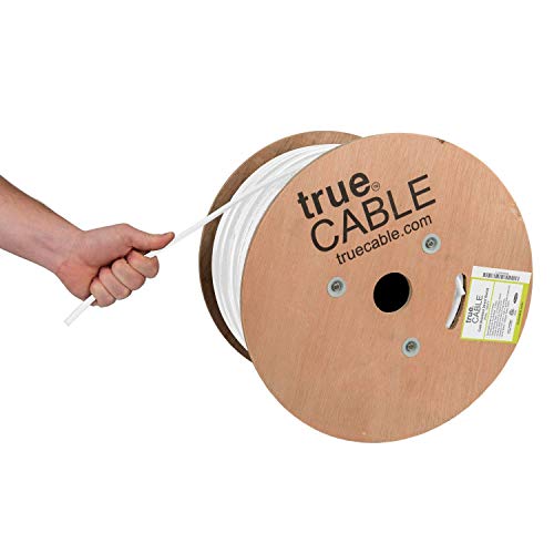 trueCABLE Cat6 Direct Burial Shielded FTP Ethernet Cable - 1000ft, Waterproof, Outdoor Rated CMX, 23AWG Solid Bare Copper, 550MHz, PoE++ (4PPoE), ETL Listed - Perfect for Outdoor Networking, Security Systems & Underground Installations