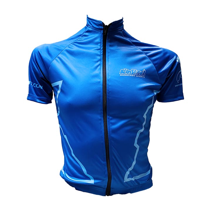 Kunstadt 2021 Men's/Women's Blue Cycling Jersey - Breathable & Moisture-Wicking Bike Shirt for Road & Mountain Biking | Perfect for Cycling, Training & Outdoor Sports