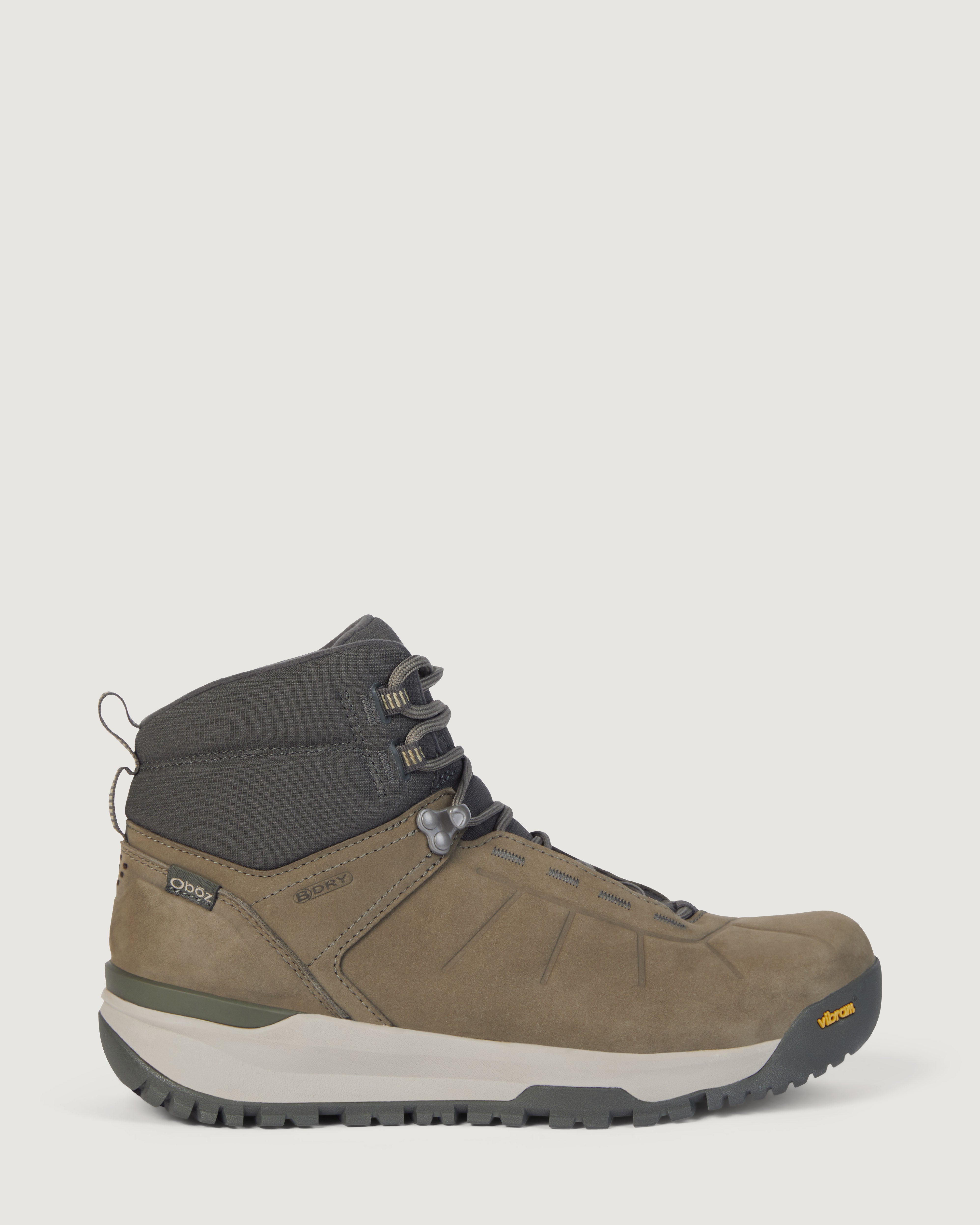 Oboz Andesite Men's Mid Insulated Waterproof Hiking Boots - Thunder Gray for Outdoor Adventures & Winter Trekking