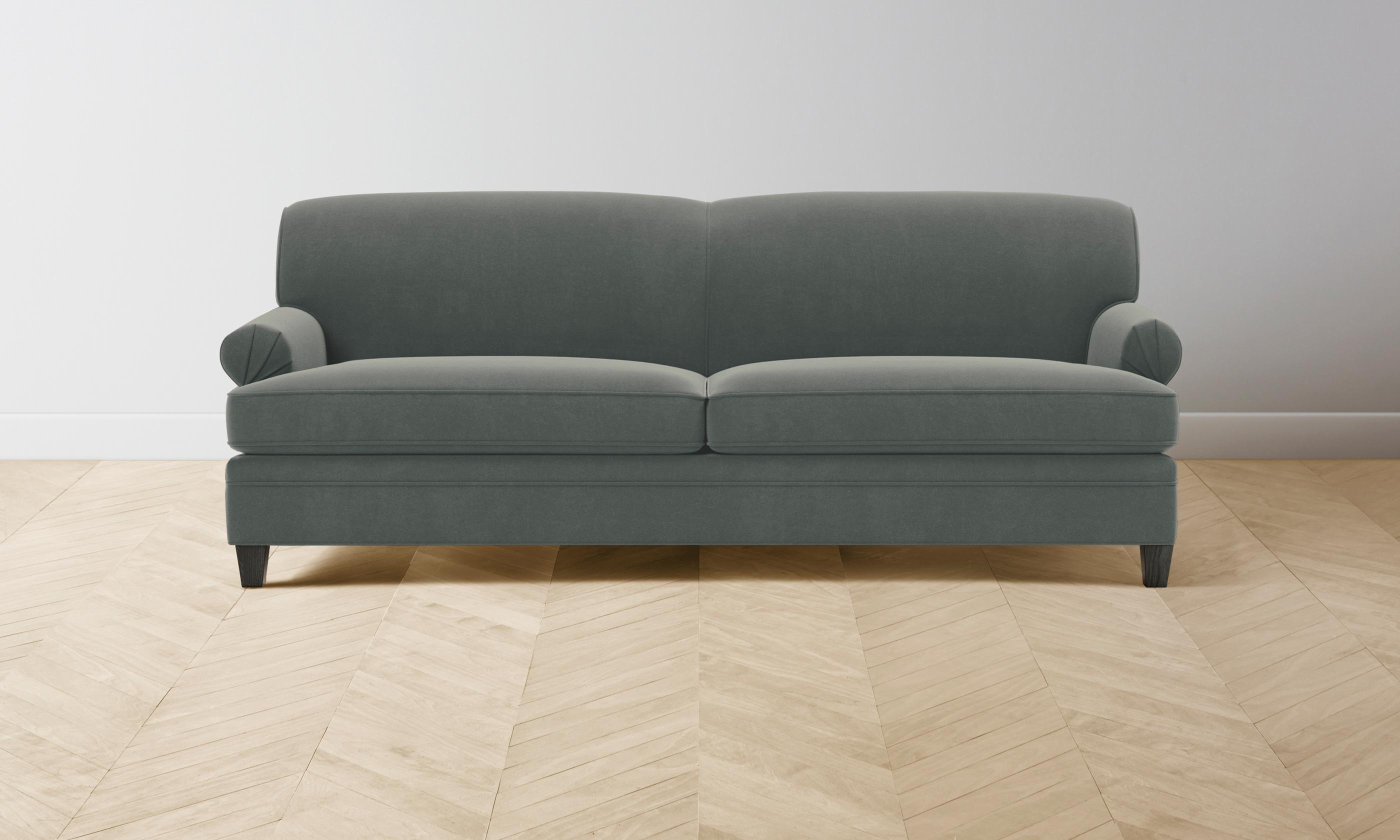Luxury Carmine Sofa with Premium Mohair Upholstery in Fog Color - Perfect for Living Room, Lounge, and Modern Home Decor