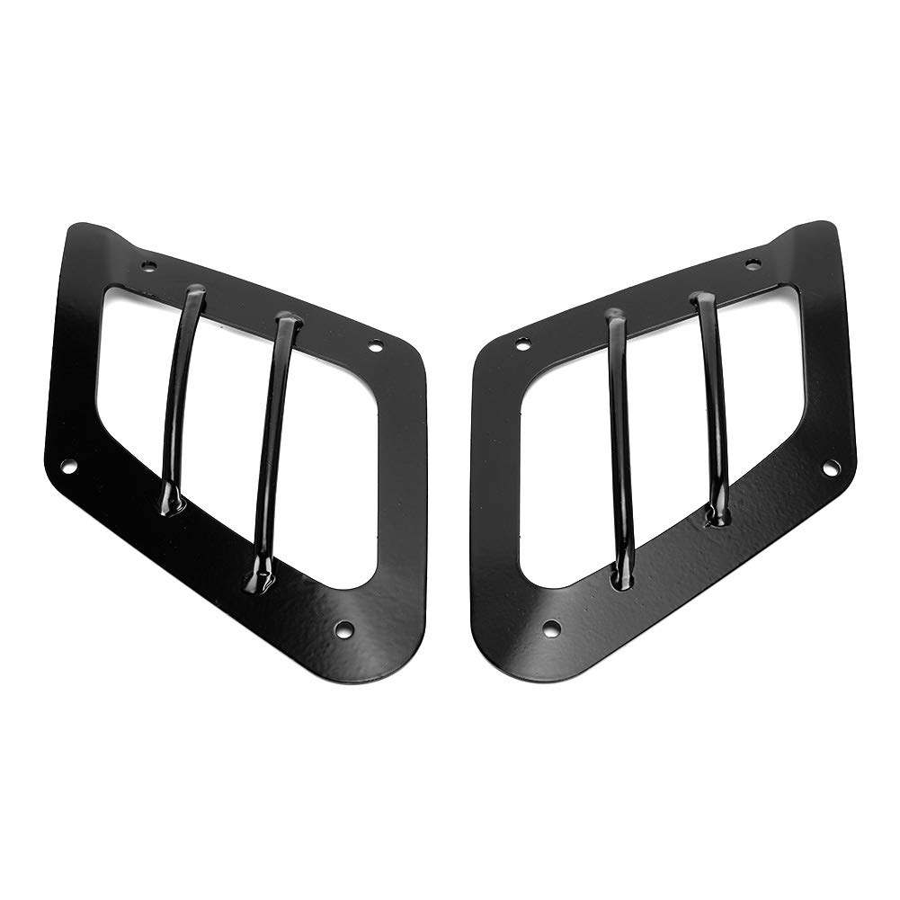 Black Eyebrow Lamp Cover (2pcs) - Durable Car Side Wheel Light Protector for Jeep Wrangler TJ 1997-2006 - Perfect for Off-Road Adventures & Night Driving