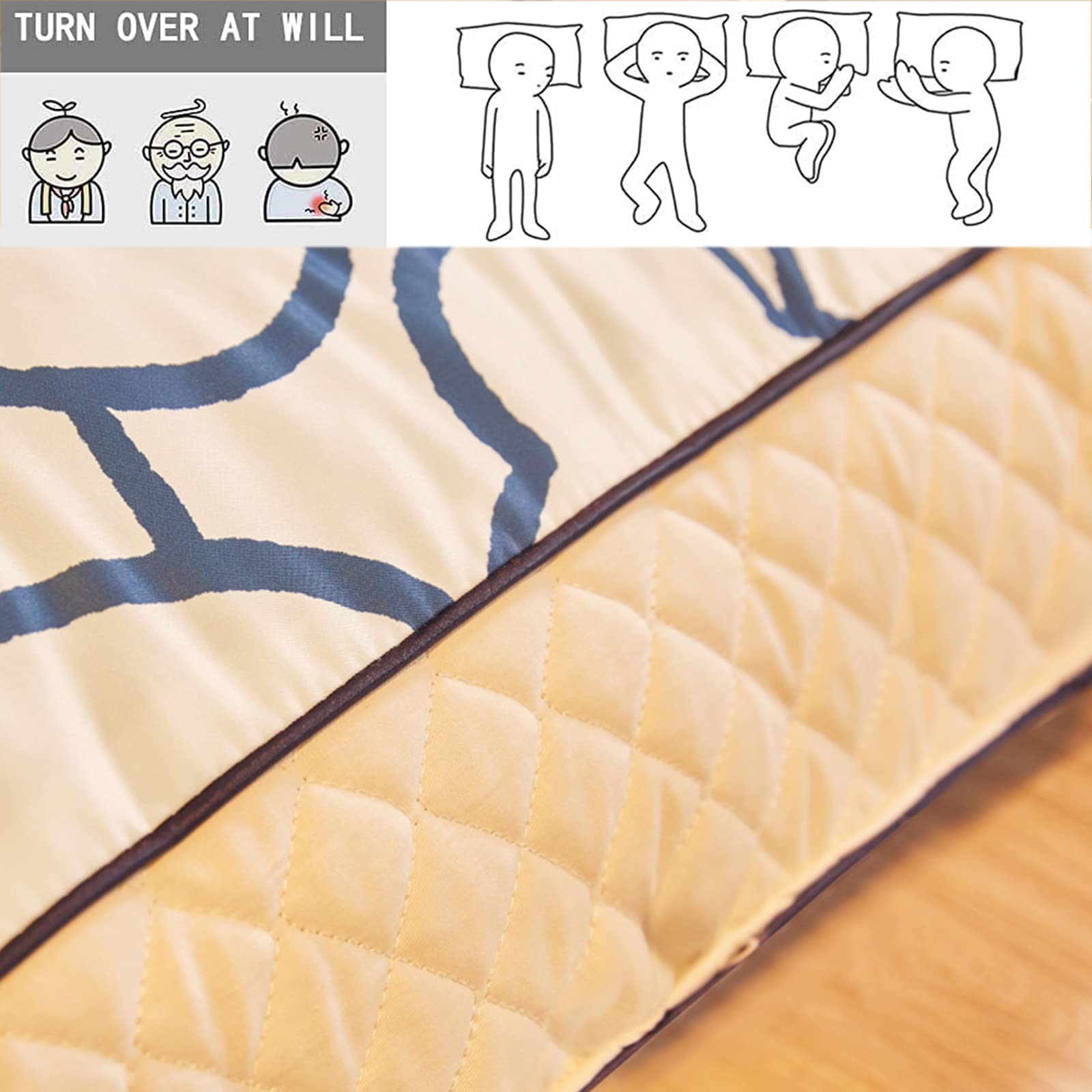 Thick Roll-Up Japanese Futon Mattress - Winter Quilted Floor Mattress, Portable Folding Tatami Sleeping Pad for Camping, Couch & Guest Bed - Gray, 150x200cm (59x79in) - Perfect for Small Spaces, Sleepovers & Outdoor Adventures