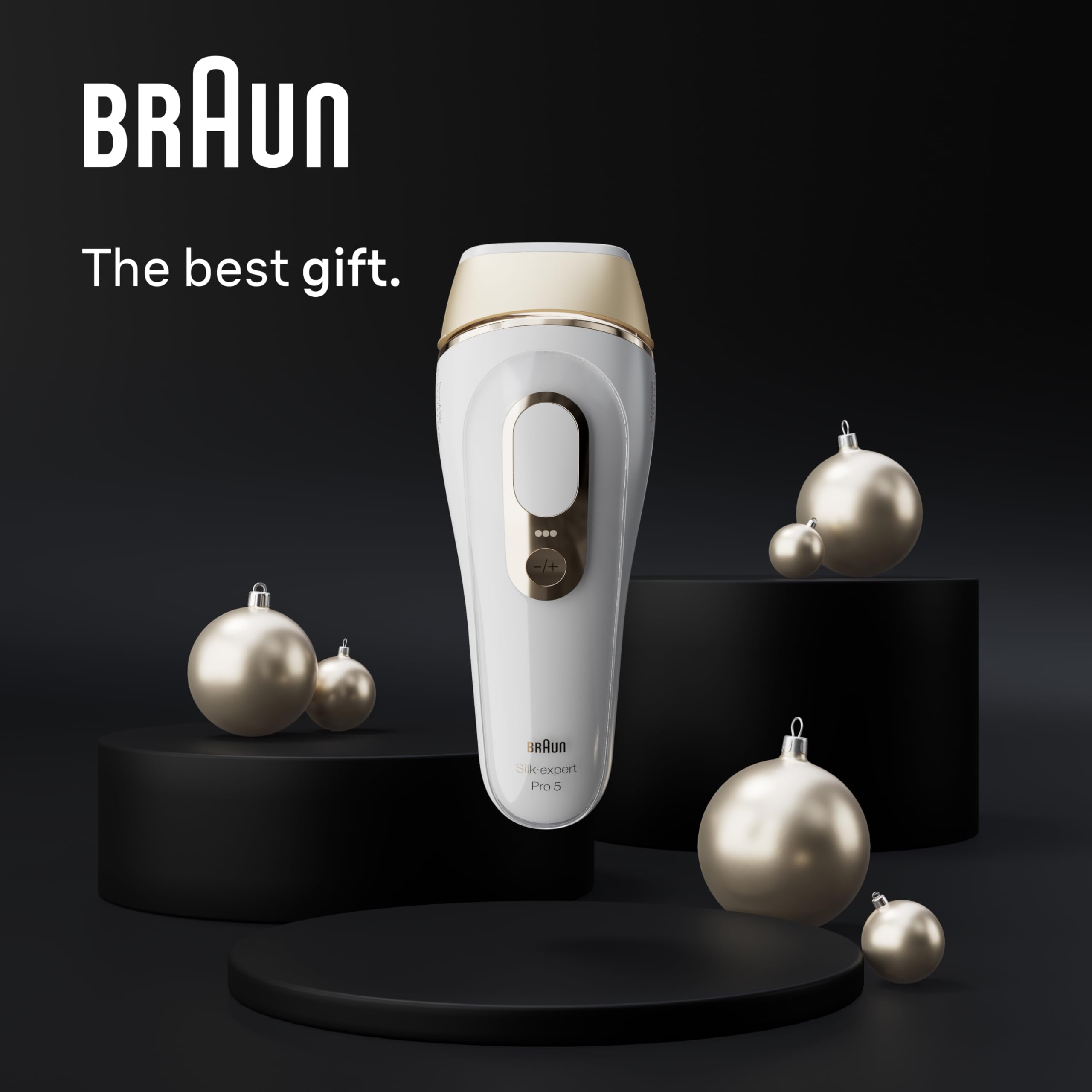 Braun IPL Silk·Expert Pro 5 PL5157 Permanent Hair Removal Device for Women & Men - Latest Generation IPL Laser with Precision Head & Travel Pouch - At-Home Hair Removal System for Legs, Bikini Line, Underarms & Face - Perfect Holiday Gift for Her & Him