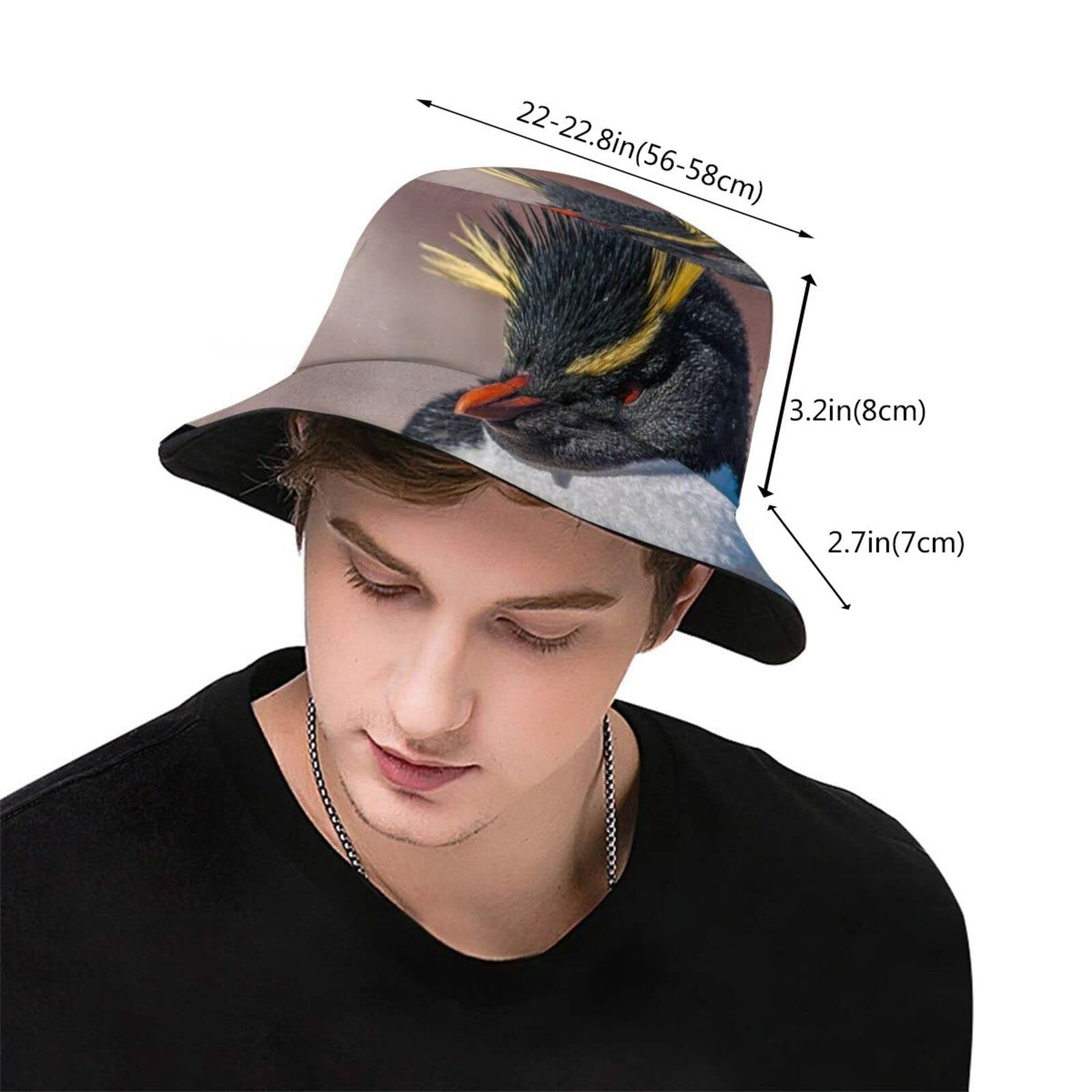 Cute Penguin Bucket Hat for Boys & Girls - Animal Print Fisherman Sun Hat for Outdoor Activities, Beach, Picnic, Travel & Summer Adventures