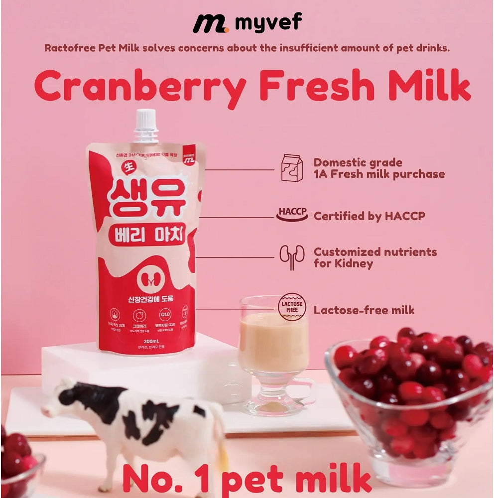 SaengYoo Berry Much Pet Milk - Delicious & Nutritious Dog & Cat Milk Supplement for Puppies, Kittens & Adult Pets - Perfect for Hydration, Recovery & Daily Nutrition Boost