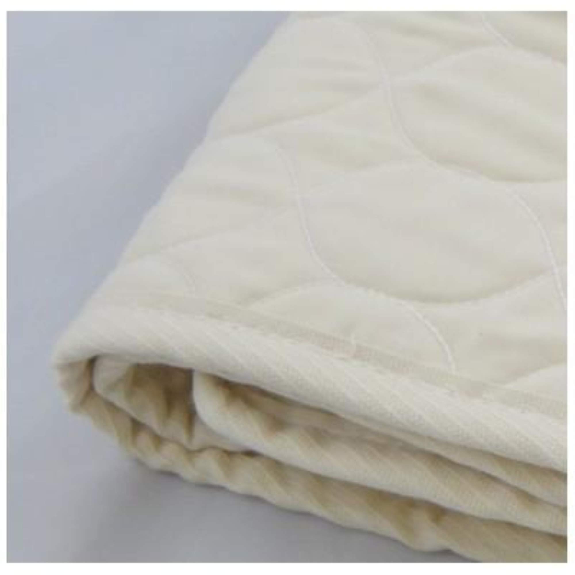 Organic Cotton Quilted Mattress Pad with Strong Elastic Straps - Twin XL Size, Hypoallergenic & Breathable Bed Topper for Comfort & Support - Perfect for Dorms, Guest Rooms & Home Use