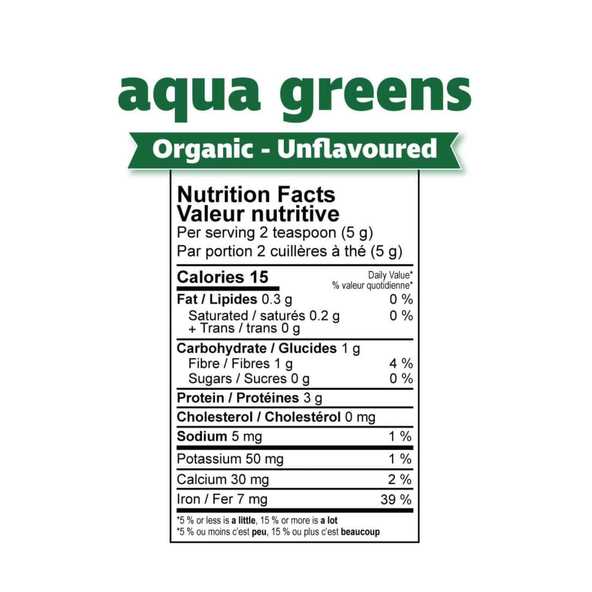 Organic Aqua Greens Powder - Superfood Supplement for Detox & Energy | Perfect for Smoothies, Juices & Healthy Recipes