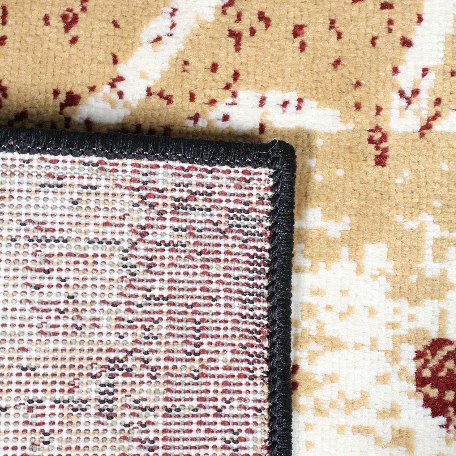 Stylish Pastiche Contemporary Floral Patchwork Indoor Area Rug - Non-Slip Living Room Carpet, Bedroom Runner Rug for Home Decor