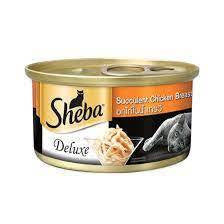 [24-Pack] Sheba Deluxe Premium Canned Wet Cat Food 85g - Gourmet Meals for Adult Cats | Perfect for Daily Feeding & Special Treats