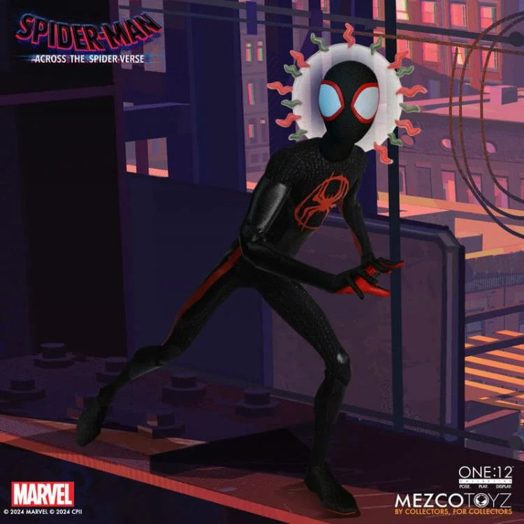 Miles Morales Spider-Man: Across the Spider-Verse One:12 Collective Action Figure - Premium Collectible for Marvel Fans & Movie Lovers - Perfect for Display, Gifts, and Comic Book Collections