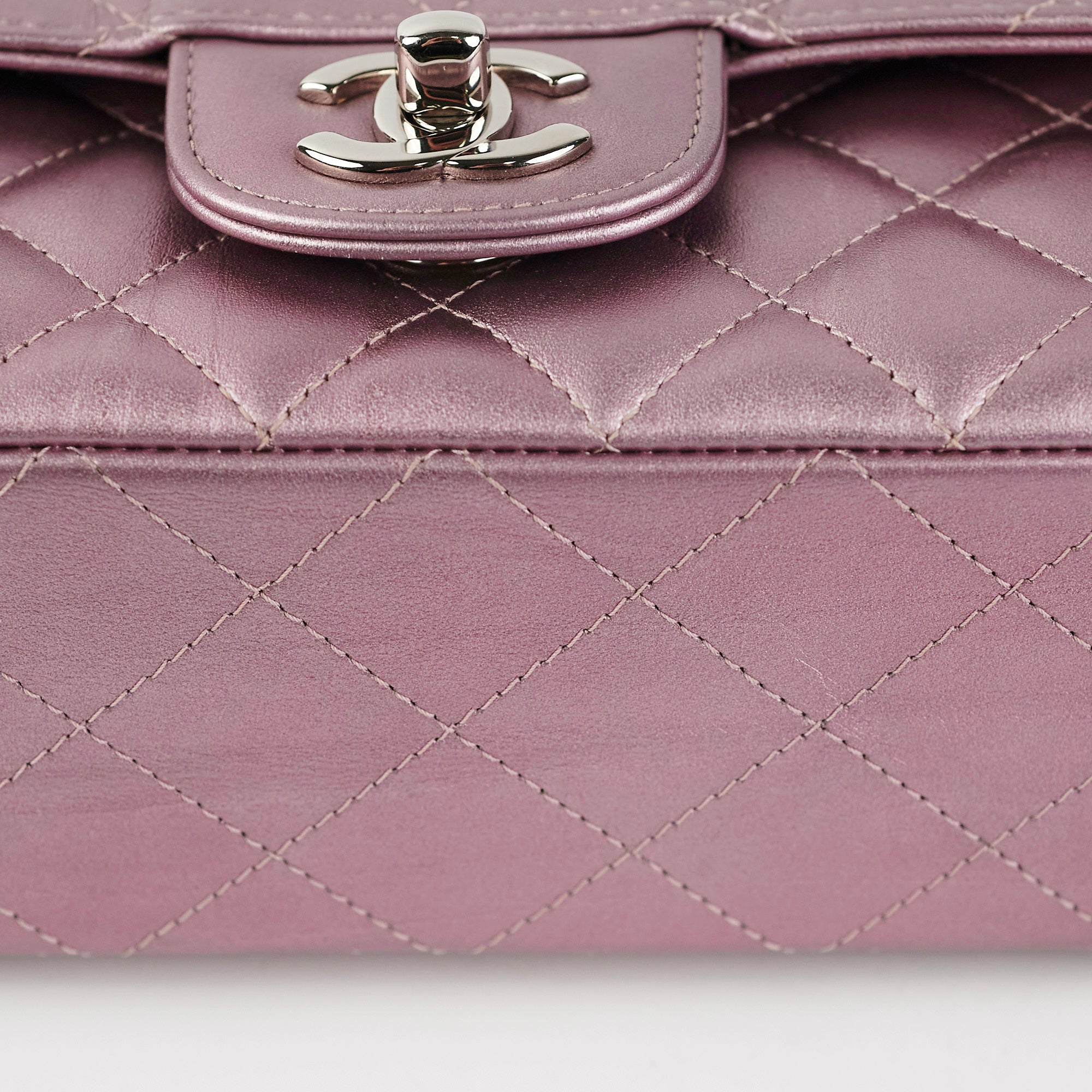 Chanel Mini Rectangular Iridescent Purple Crossbody Bag - Luxury Designer Handbag for Women | Perfect for Evening Parties, Date Nights & Special Occasions