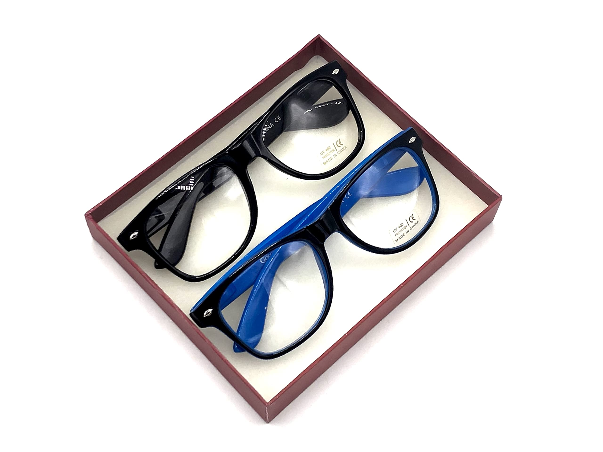 Goson Clear Lens Non-Prescription Eyeglasses Frames for Women & Men - Lightweight Comfortable Reading & Fashion Accessory for Work, Study, and Daily Wear