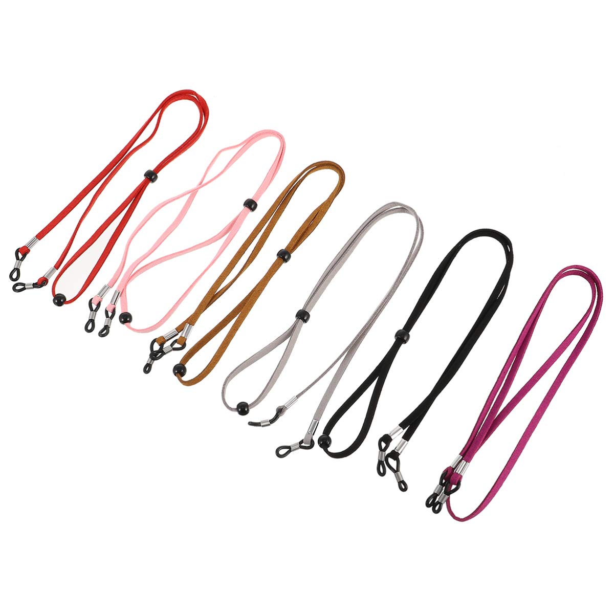 Healifty 6 Pack Adjustable Glasses Chain for Women & Men - Stylish Eyewear Strap for Sports Sunglasses, Reading Glasses & Fashion Accessories - Perfect for Running, Hiking and Outdoor Activities