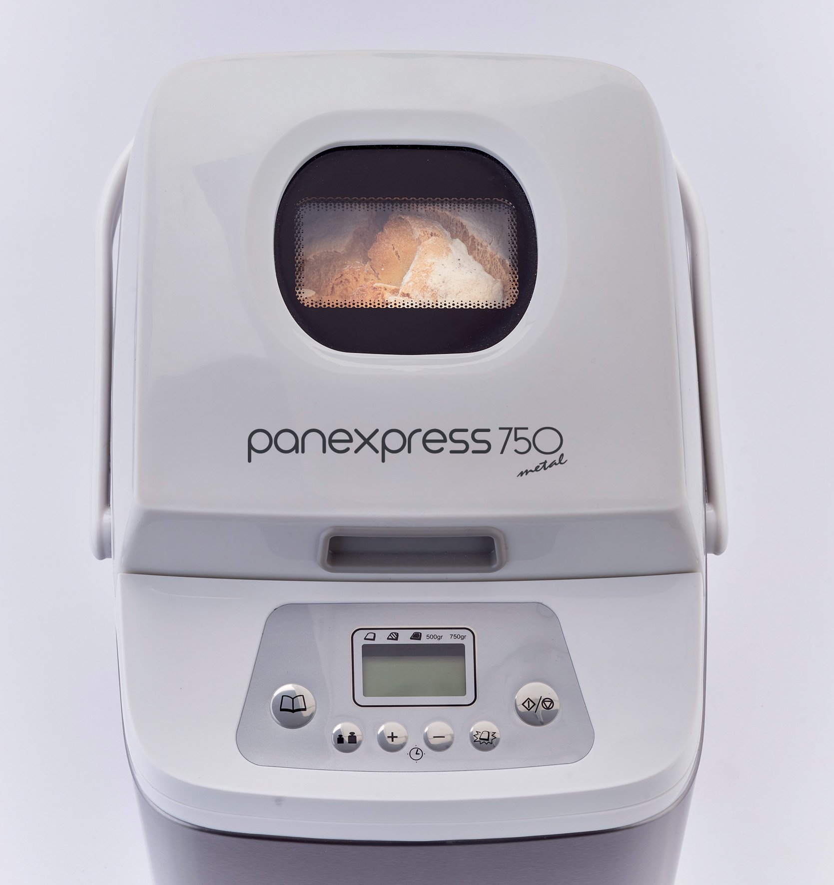 Ariete 132 Panexpress 750 Bread Maker Machine - 500W, LCD Display, 19 Programs, 3 Browning Levels, Silver - Perfect for Home Baking, Fresh Bread & Gluten-Free Recipes