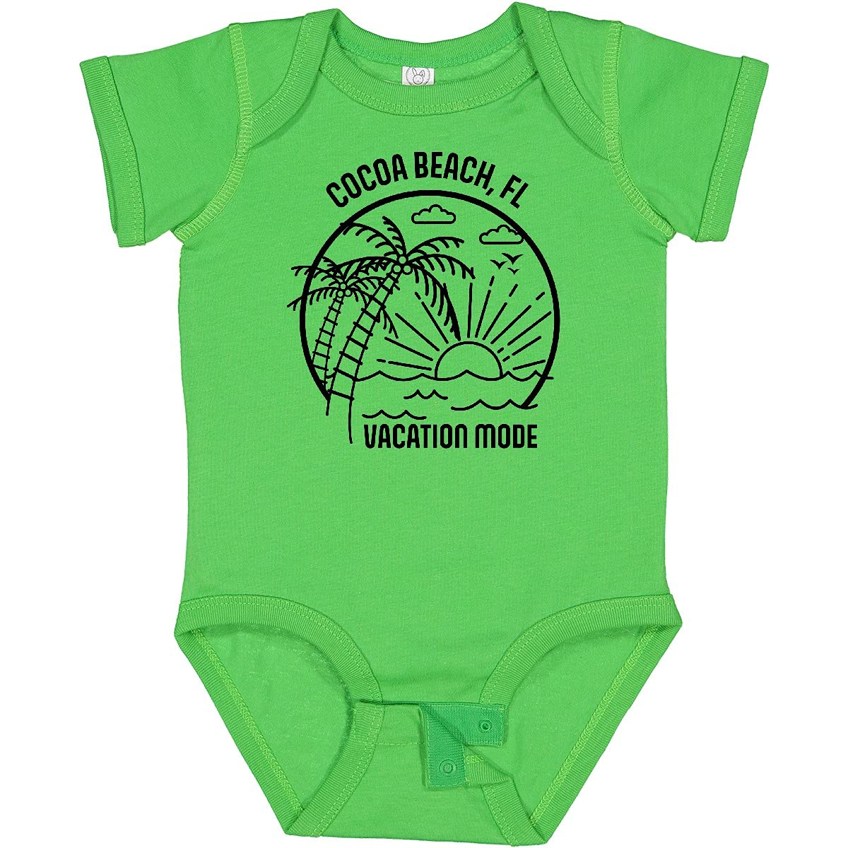 Inktastic Summer Vacation Mode Cocoa Beach Florida Baby Bodysuit - Cute Florida-Themed Onesie for Infants & Toddlers - Perfect for Beach Trips, Family Vacations & Photo Shoots