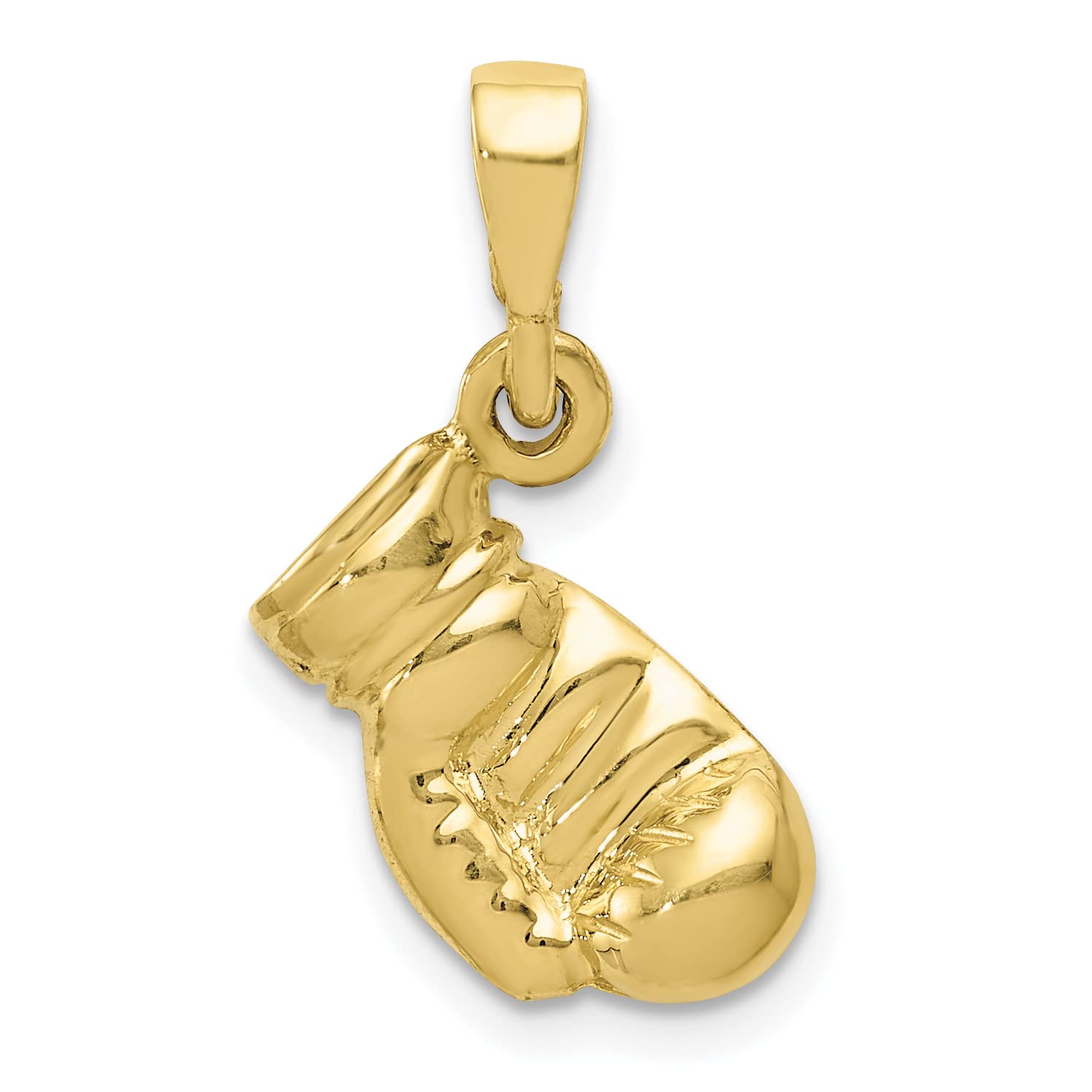 10K Yellow Gold Boxing Glove Pendant for Men & Women - Elegant Jewelry Gift for Boxing Lovers - Perfect for Sports Enthusiasts, Gyms, and Boxing Events