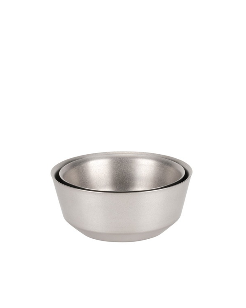 Titanium Double Bowl 400mL - Lightweight & Durable Camping Cookware for Backpacking, Hiking & Outdoor Adventures