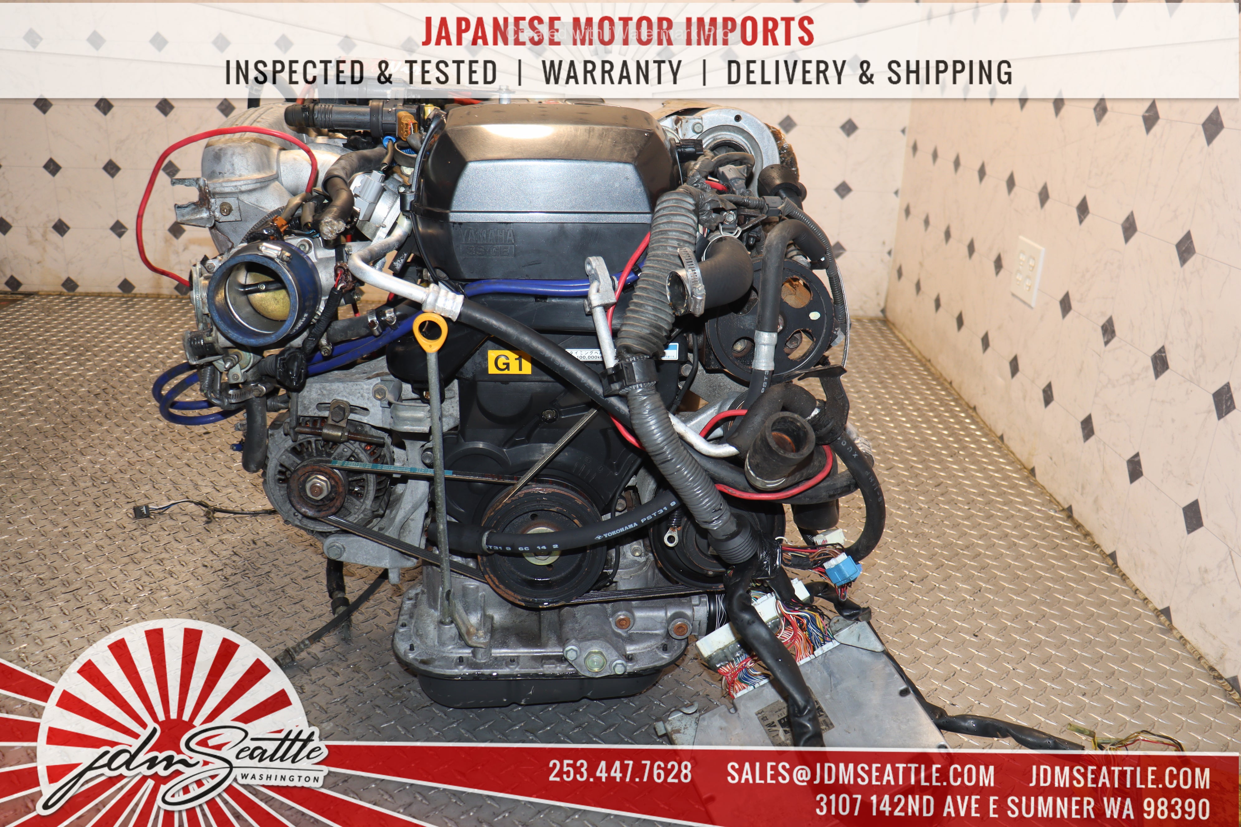 TOYOTA 3SGE BEAMS DUAL VVTI Turbo Engine with 6-Speed Manual Transmission for JDM Altezza SXE10 & IS300 - High Performance Upgrade for Racing & Street Tuning